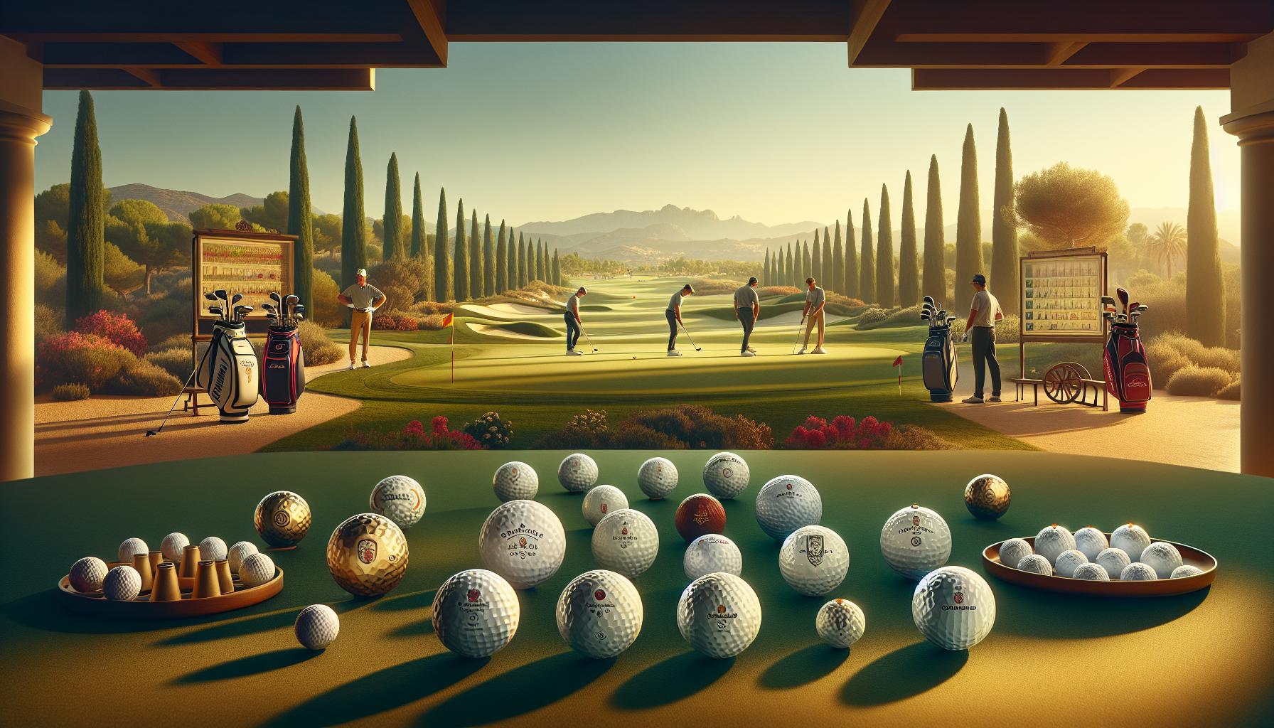 Tipos de pelotas de golf y sus características